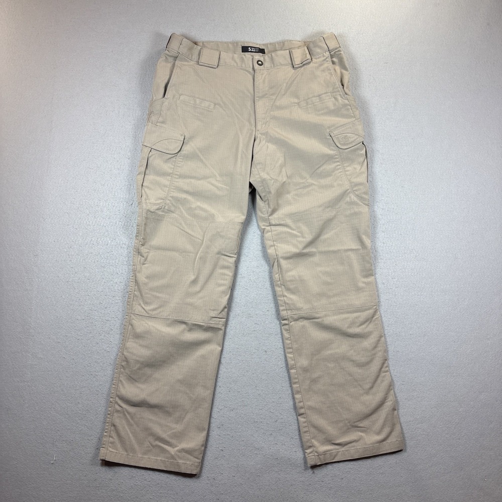 5.11 Tactical Series Cargo Pants Canvas Tan Men's Size 36X32